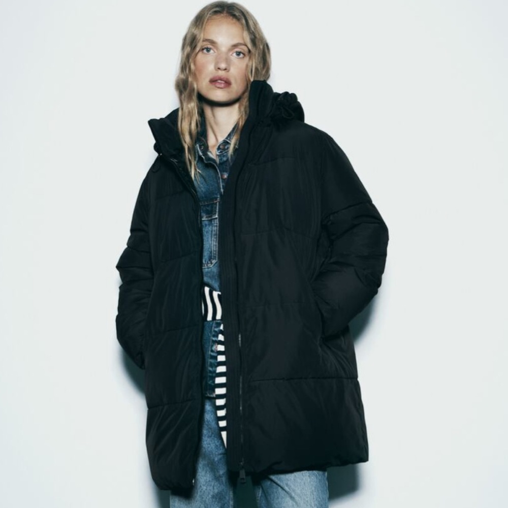 Zara Oversized Jacket with removable hood